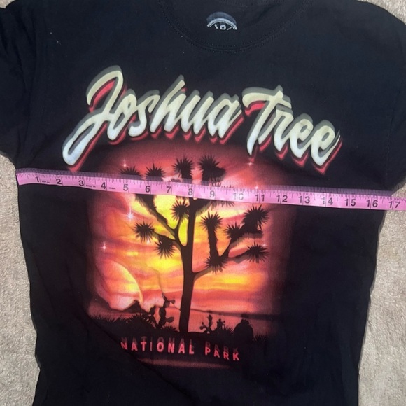 DOM Joshua Tree National Park Shirt Black Cotton Graphic Tee Size Small - Picture 3 of 6